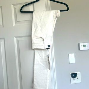Zara white high-rise skinny jeans